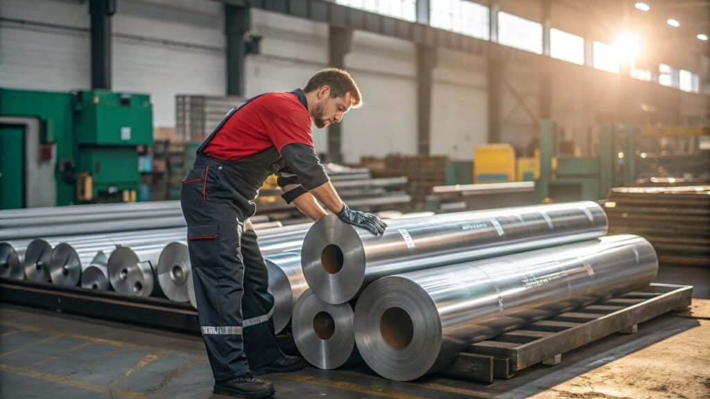 alt with keywords: a circular chart showing different aluminum series and their key application areas